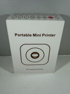 BT Instant Printing Portable Mini Printer Open Box Pink